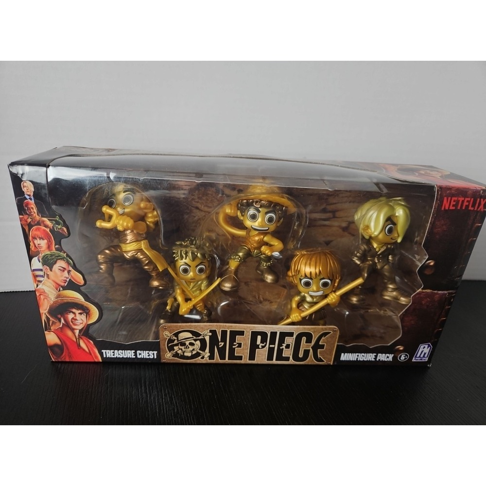 One Piece Treasure Chest Minifigure Pack Phatmojo Netflix 5 Figures NEW‎ In Box